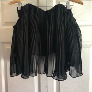 Black off shoulder top